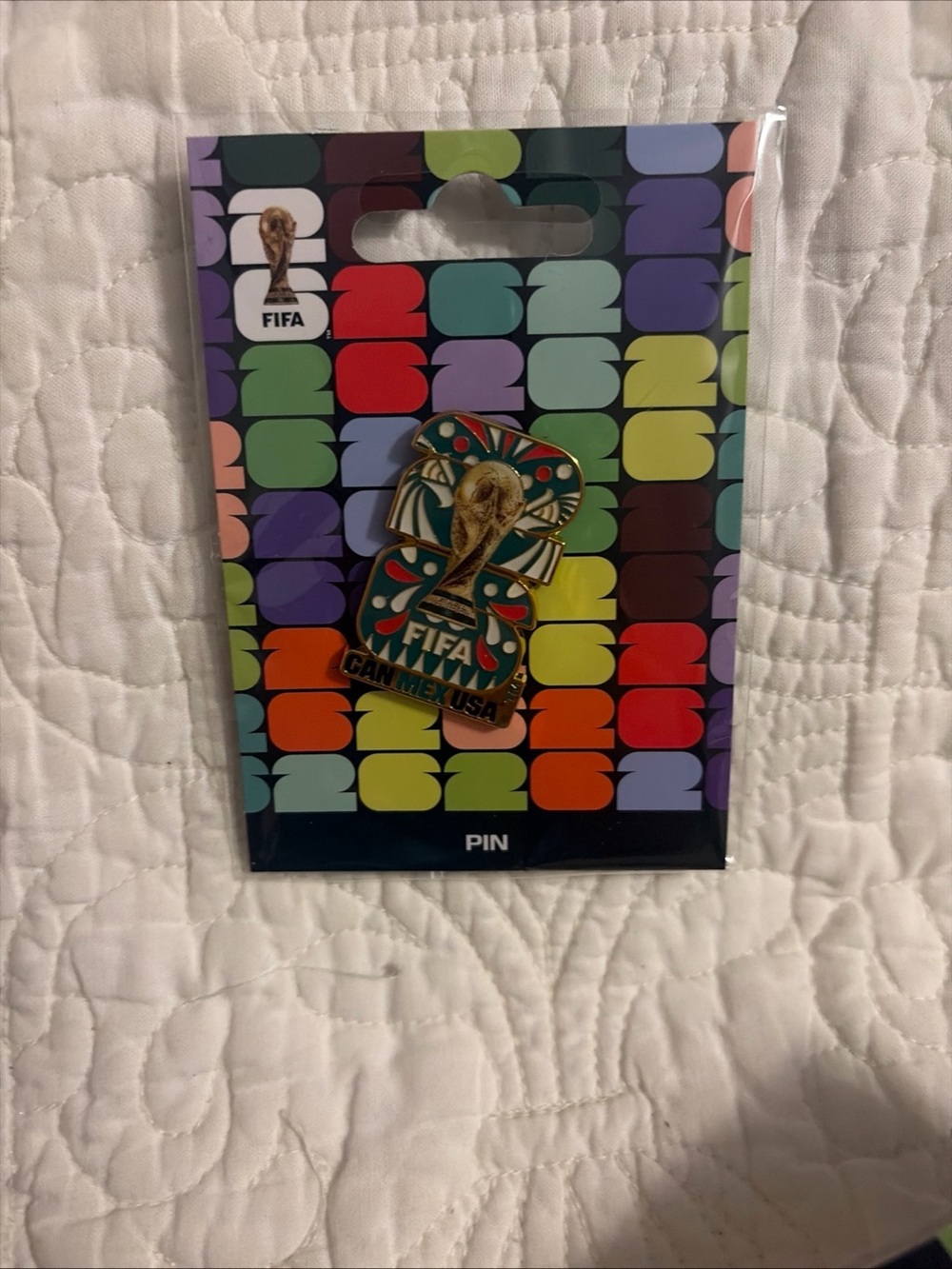 FIFA World Cup 26 - Multicolor Enamel Pin - Blue/Green Accents